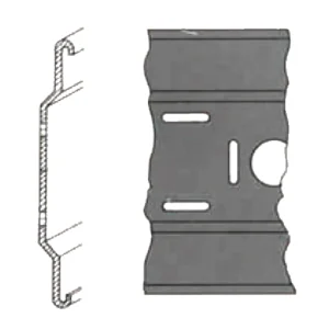 Querschnitt Schilderhalter Meterware 86,5 mm